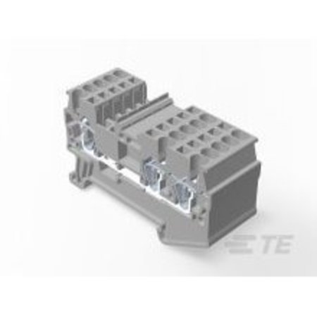 TE CONNECTIVITY 1.5Mm^2 1 In 2 Out Spring Terminal Block 2271553-1